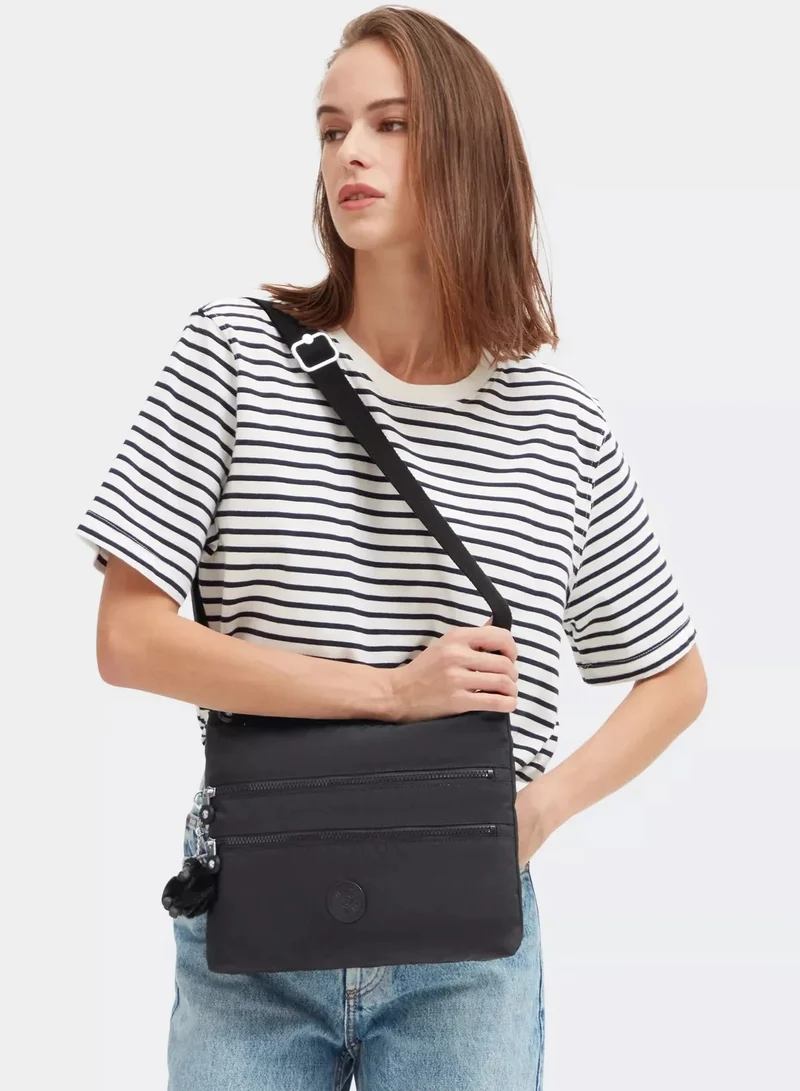 kipling Alvar Medium Female Crossbody - Black Noir